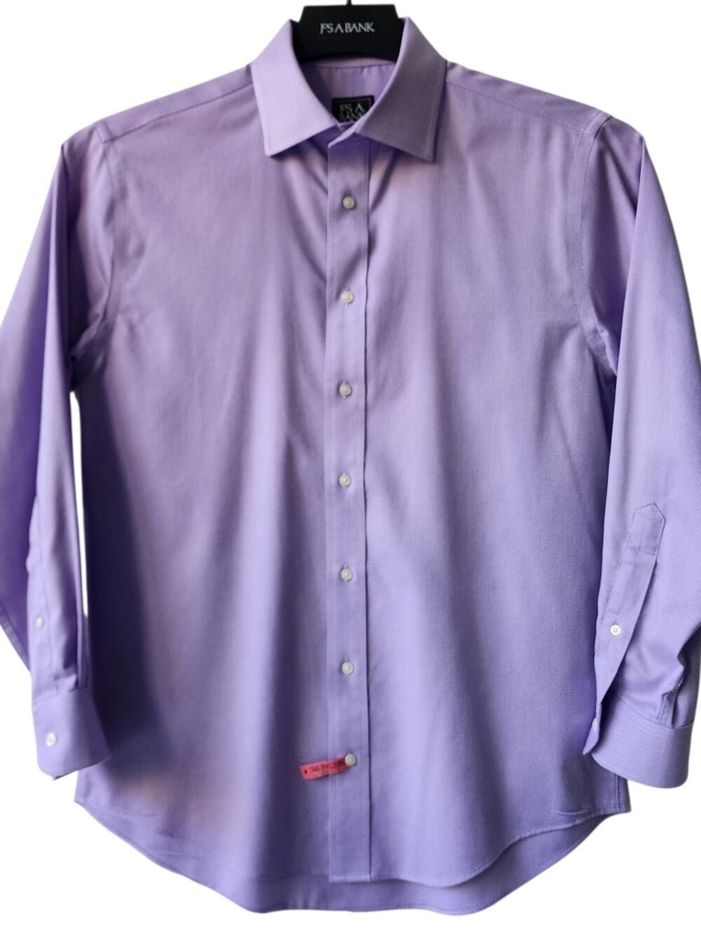 16 32 Dress Shirt Purple Slim Fit Jos A Bank Traveler Spread Collar Non Iron Man